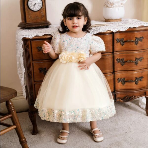 NEW Girls dresses,cute princess dresses new short-sleeved/long-sleeved sequined tutu dresses cross-border for cute girls