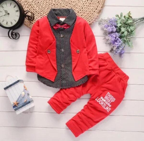 NEW Spring And Authmn British Style Clothing Ste Three-Piece Suit Style Casual Set - Image 5