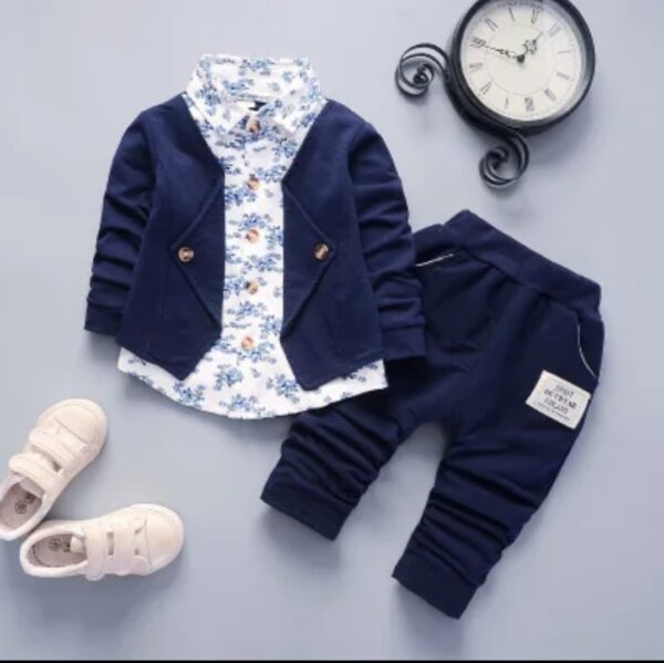 NEW Spring And Authmn British Style Clothing Ste Three-Piece Suit Style Casual Set - Image 4