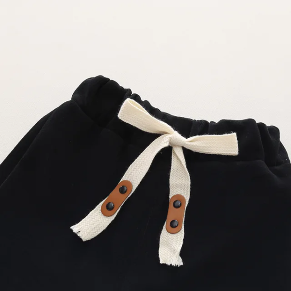 New Style Autumn/Winter Crew Neck Alphabetic Bear Sweatshirt Pant Set - Image 7